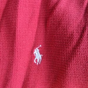 Men's Polo Waffle Shirt